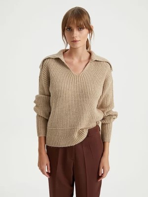 Zdjęcie produktu BGN Sweter w kolorze beżowym rozmiar: 36