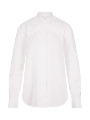 Zdjęcie produktu Biała Bawełniana Koszula z Kołnierzykiem Mandarynkowym Off White