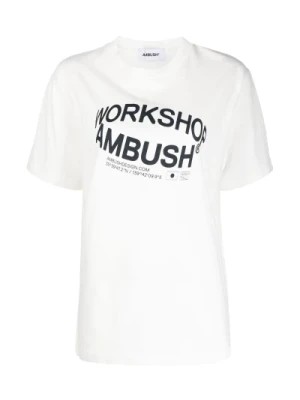 Zdjęcie produktu Biała bawełniana koszulka Ambush