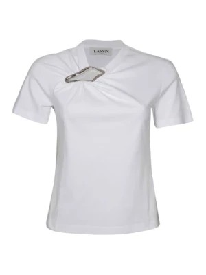 Zdjęcie produktu Biała bawełniana koszulka Lanvin