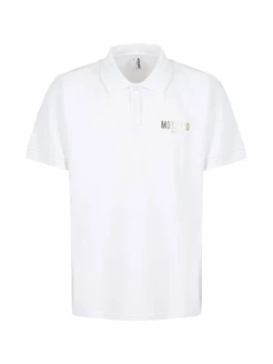 Zdjęcie produktu Biała Bawełniana Koszulka Polo Love Moschino