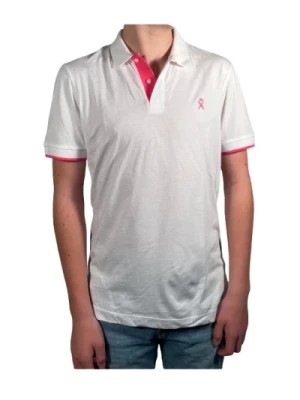 Zdjęcie produktu Biała Bawełniana Koszulka Polo Vicomte A.