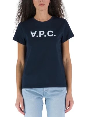 Zdjęcie produktu Biała Bawełniana Koszulka z Logo APC A.p.c.