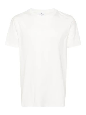 Zdjęcie produktu Biała Bawełniana Koszulka z Nadrukiem Logo Courrèges