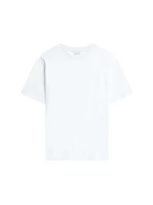 Zdjęcie produktu Biała Bawełniana Koszulka z Okrągłym Dekoltem Dries Van Noten