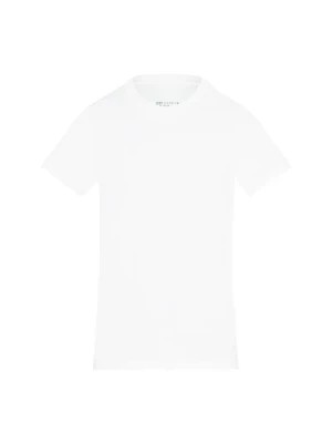 Zdjęcie produktu Biała Bawełniana Koszulka z Okrągłym Dekoltem Maison Margiela
