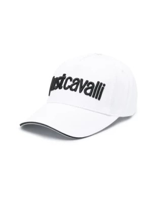 Zdjęcie produktu Biała Bawełniana Twill Czapka z Haftem Logo Just Cavalli