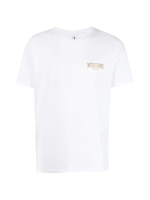 Zdjęcie produktu Biała Casualowa Koszulka dla Mężczyzn Moschino