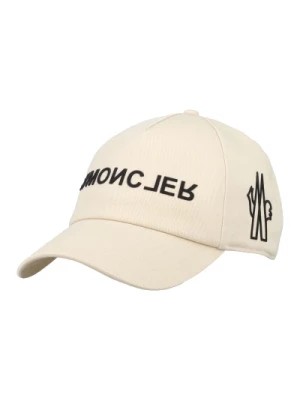 Zdjęcie produktu Biała czapka baseballowa z logo Moncler