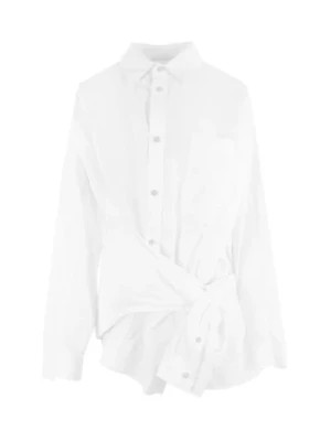 Zdjęcie produktu Biała Dekonstrukcyjna Koszula z Bawełny Poplinowej Balenciaga