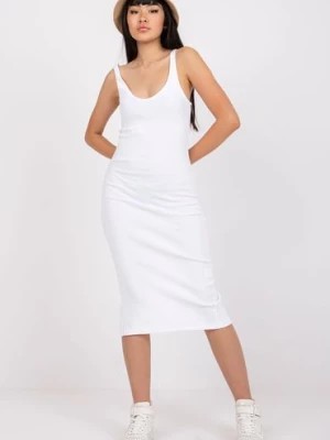 Zdjęcie produktu Biała dopasowana sukienka San Diego RUE PARIS