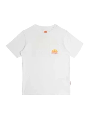 Zdjęcie produktu Biała Dziecięca Koszulka z Maxi Printem Sundek