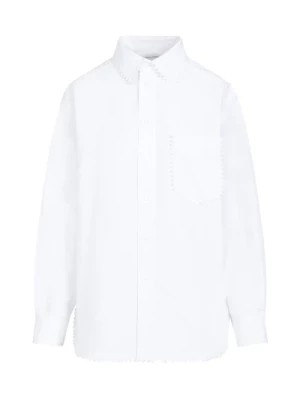 Zdjęcie produktu Biała Koszula Bawełniana Bottega Veneta