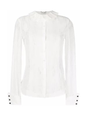 Zdjęcie produktu Biała Koszula, Ulepsz Swoją Garderobę tym Niesamowitym Kawałkiem Saint Laurent