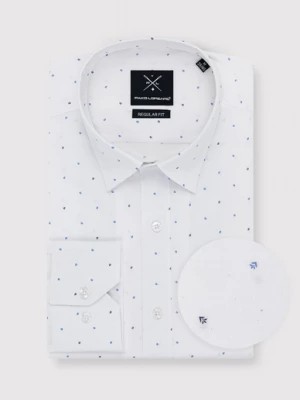 Zdjęcie produktu Biała koszula w mikrowzór Pako Lorente