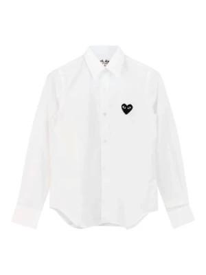 Zdjęcie produktu Biała Koszula z Logo Serca Comme des Garçons Play