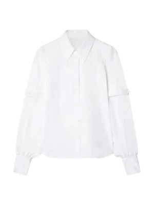 Zdjęcie produktu Biała Koszula z Paskami Popline Off White
