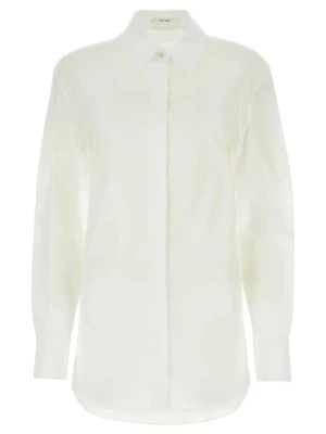 Zdjęcie produktu Biała koszula z poplinu The Row
