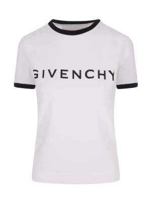 Zdjęcie produktu Biała koszulka Archetype z nadrukiem sygnatury Givenchy