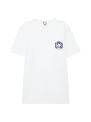 Zdjęcie produktu Biała koszulka Oscar z liściem dębu Ines De La Fressange Paris