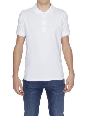Zdjęcie produktu Biała Koszulka Polo Mężczyźni Krótki Rękaw Replay
