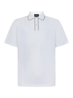 Zdjęcie produktu Biała Koszulka Polo z Kontrastującymi Brzegami Brioni