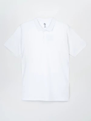 Zdjęcie produktu Biała koszulka polo z krótkim rękawem