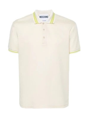 Zdjęcie produktu Biała Koszulka Polo z Logo Moschino