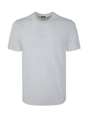 Zdjęcie produktu Biała koszulka z krótkim rękawem Zanone