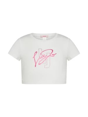 Zdjęcie produktu Biała Koszulka z Logo dla Dziewczynek Liu Jo