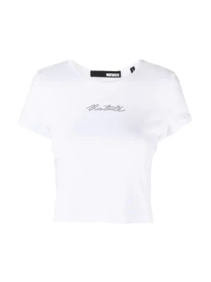 Zdjęcie produktu Biała koszulka z logo z kryształkami Rotate Birger Christensen