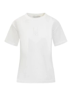 Zdjęcie produktu Biała koszulka z monogramem z kryształkami Ludovic de Saint Sernin