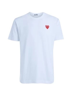 Zdjęcie produktu Biała koszulka z okrągłym dekoltem Comme des Garçons Play