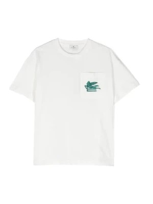 Zdjęcie produktu Biała Koszulka z Pegasusem Etro