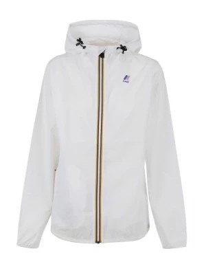 Zdjęcie produktu Biała kurtka przeciwdeszczowa dla mężczyzn i kobiet K-Way