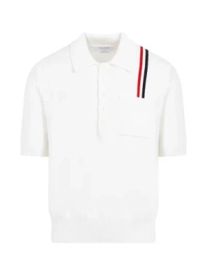 Zdjęcie produktu Biała SS Polo Koszulka Thom Browne