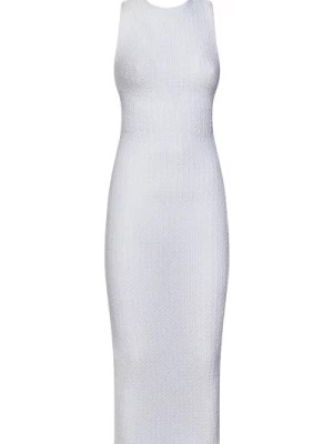 Zdjęcie produktu Biała Sukienka Bez Rękawów z Krzyżującymi się Paskami na Plecach Antonino Valenti