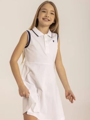 Zdjęcie produktu Biała sukienka dziewczęca polo Minoti