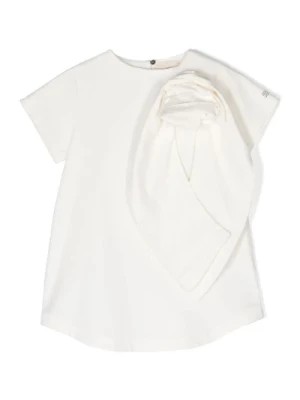 Zdjęcie produktu Biała Sukienka z Bawełny z Logo Douuod Woman