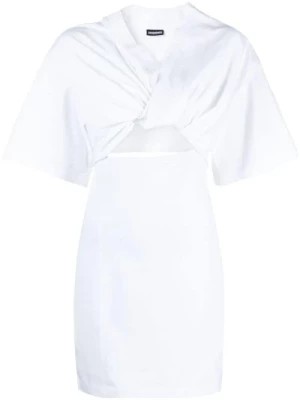 Zdjęcie produktu Biała sukienka z wycięciami Jacquemus