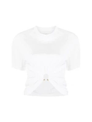 Zdjęcie produktu Biała T-shirt Moda Luksus Paco Rabanne
