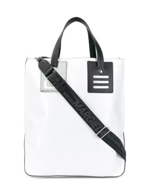 Zdjęcie produktu Biała torba podróżna z odpinanym paskiem Maison Margiela