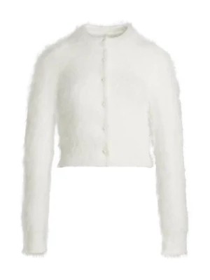 Zdjęcie produktu Biała Wełniana Sweter z Zapięciem na Guziki Maison Margiela