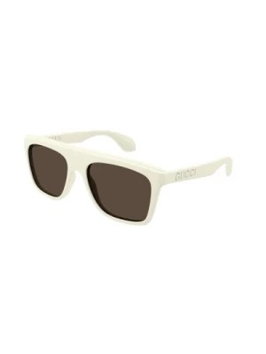 Zdjęcie produktu Białe Brązowe Okulary przeciwsłoneczne Gg1570S 003 Gucci