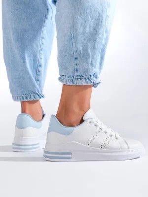 Zdjęcie produktu Białe buty sportowe sneakersy na platformie Shelvt