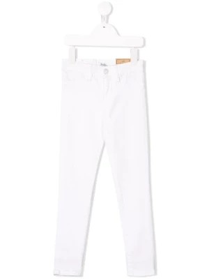 Zdjęcie produktu Białe dopasowane jeansy z mieszanki bawełny Ralph Lauren
