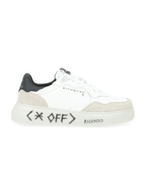 Zdjęcie produktu Białe i beżowe skórzane i zamszowe buty sportowe Richmond