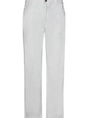 Zdjęcie produktu Białe Jeansy z Logo na Etykiecie i Szerokimi Nogawkami Polo Ralph Lauren