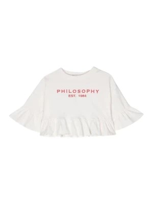 Zdjęcie produktu Białe koszulki i pola z nadrukiem logo Philosophy di Lorenzo Serafini