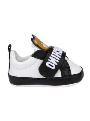 Zdjęcie produktu Białe Neonato Sneakers z Czarnymi Wstawkami Moschino
